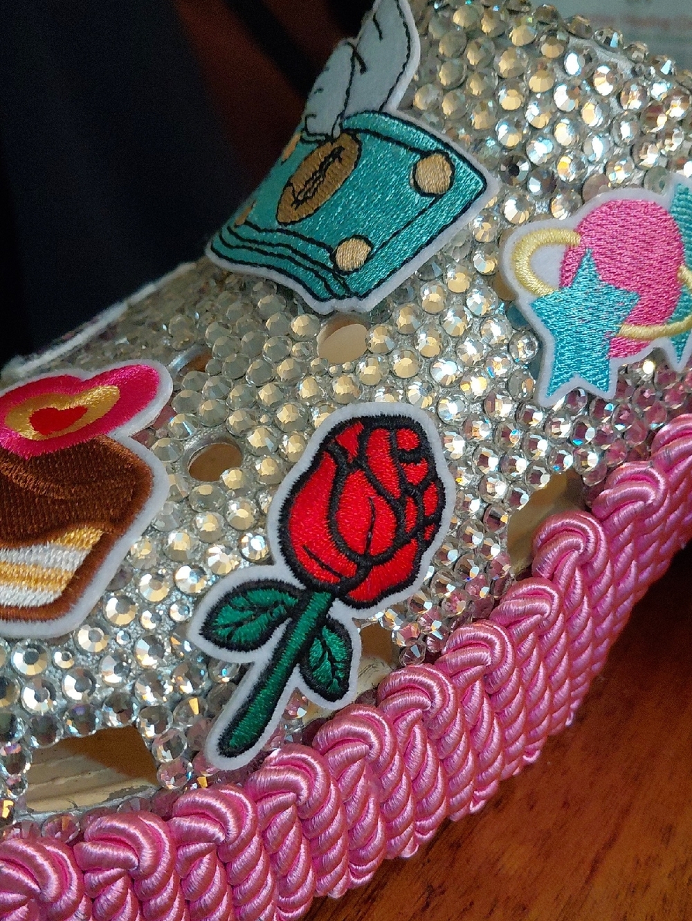 Custom Crocs Blinged Out With Rare Design Size 9 - Picture 10 of 13